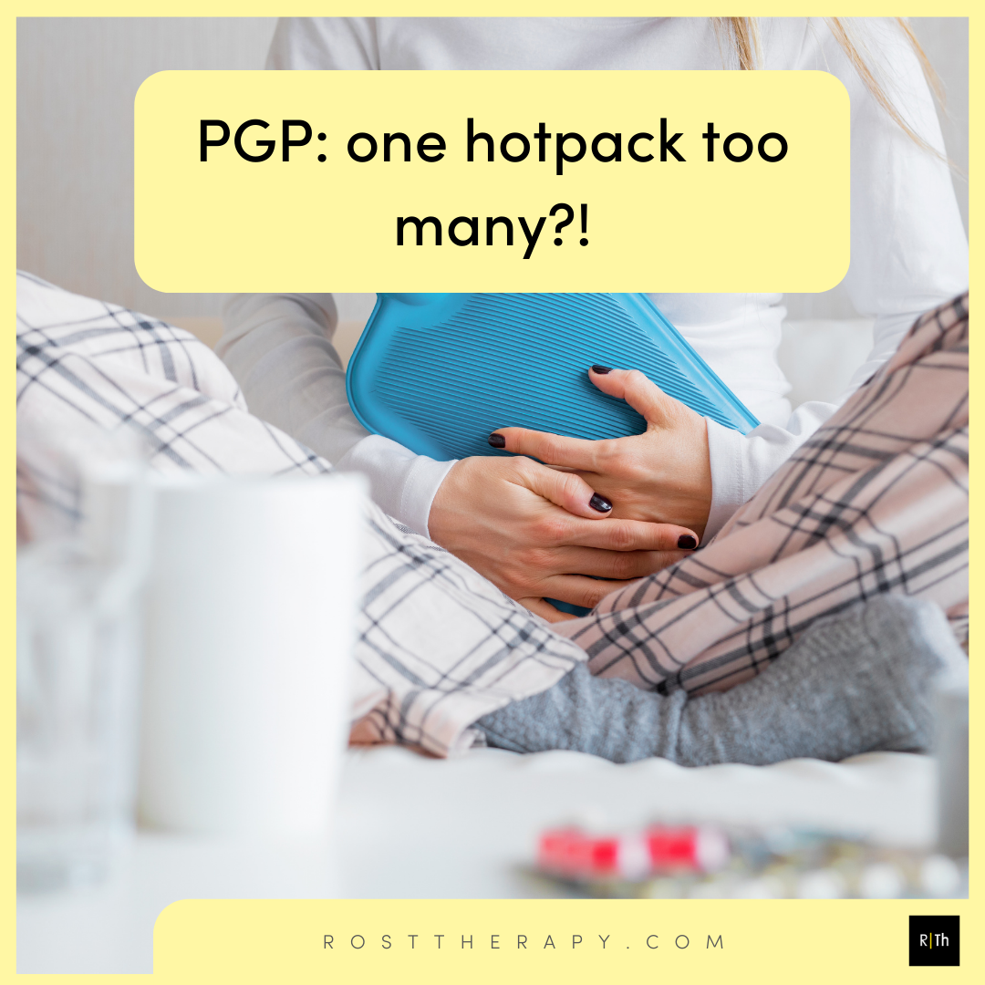 Pelvic girdle pain: one hot pack too many?!