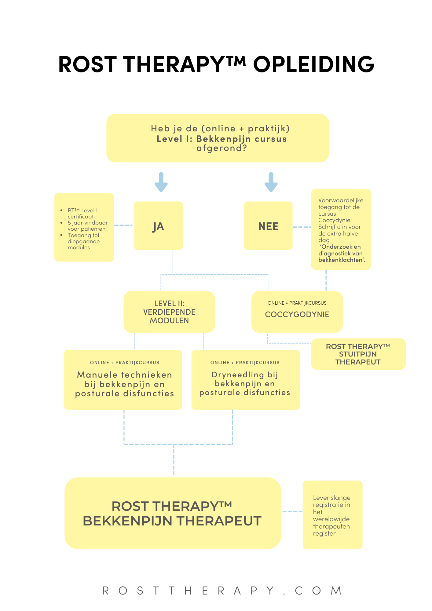 Cursus Rost therapy flowchart